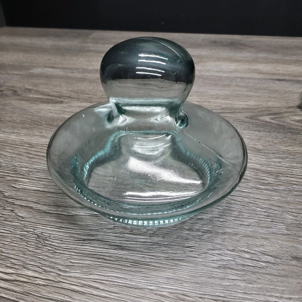 Antique Glass Pitcher Dispenser W/Brass Spout - 15
